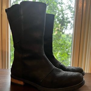 SOREL - Black Full-Grain Leather Emelie Boots
